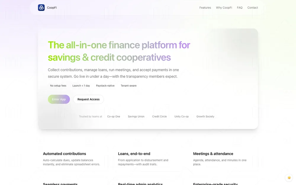 CoopFi — web