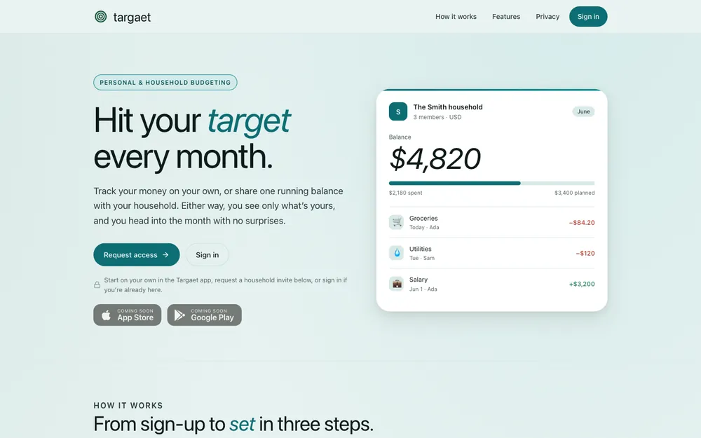 Targaet — web